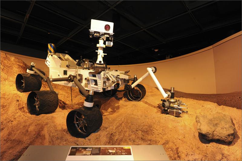 Curiosity rover. The rover is currently heading to Mars.